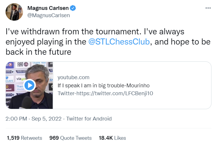 https://twitter.com/MagnusCarlsen/status/1566848734616555523